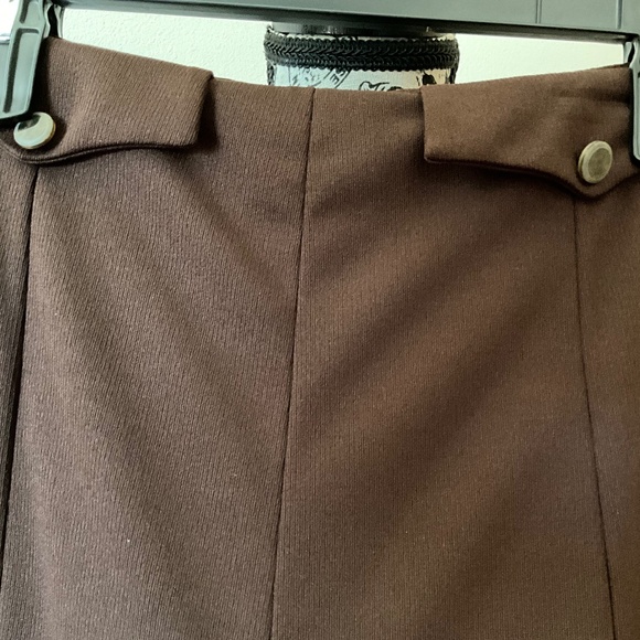 Anna Sui Brown Women’s Pleated Skirt Size 10 - Picture 2 of 6